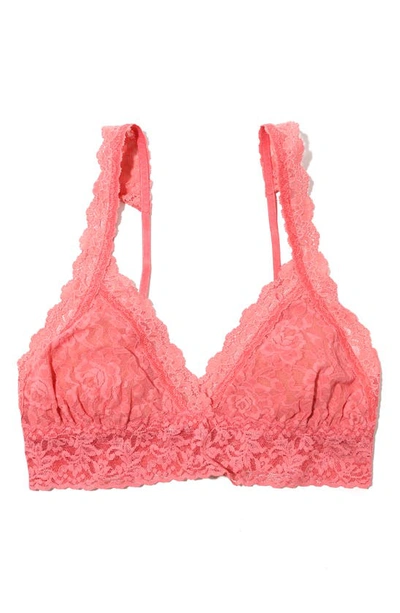 Hanky Panky Signature Lace Bralette In Guava Pink
