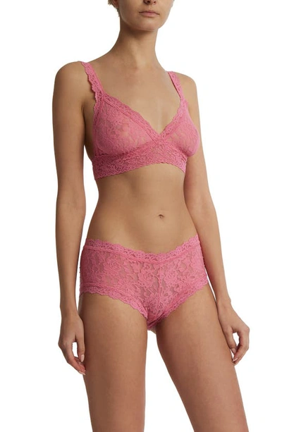 Hanky Panky Signature Lace Bralette In Guava Pink