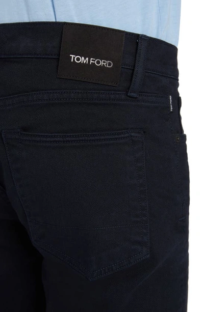 Tom Ford Stay Press Slim Fit Jeans In Navy