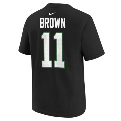 Shop Nike Youth  A.j. Brown Black Philadelphia Eagles Player Name & Number T-shirt