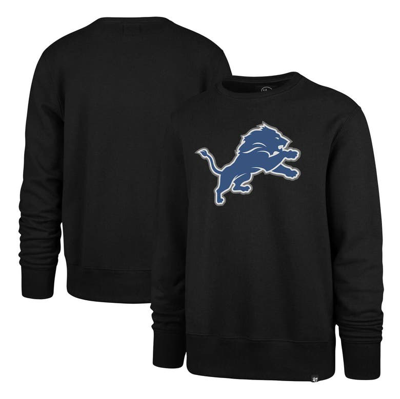 Shop 47 ' Black Detroit Lions Imprint Headline Pullover Sweatshirt