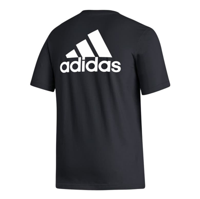 Shop Adidas Originals Adidas Black Juventus Three-stripe T-shirt