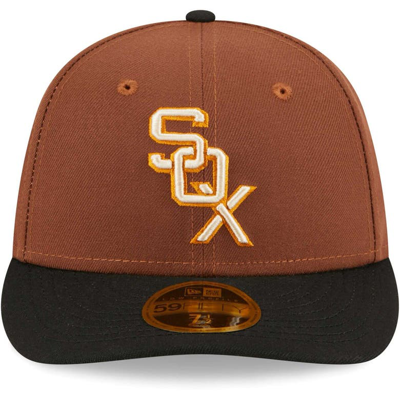 Shop New Era Brown Chicago White Sox Tiramisu Low Profile 59fifty Fitted Hat