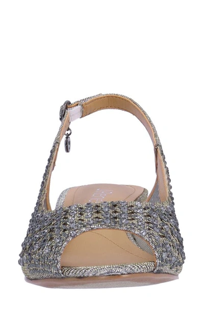J. Reneé Malorie Slingback Wedge Sandal In Pewter