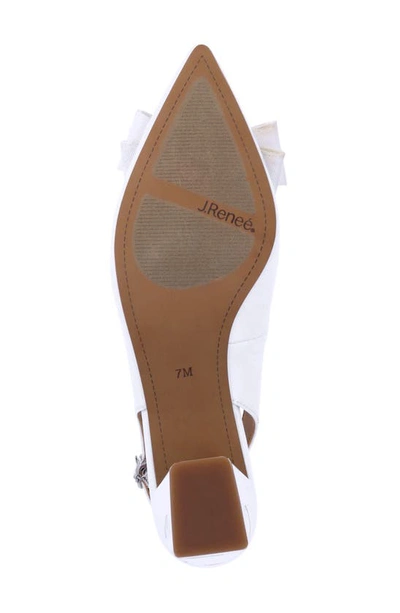J. Reneé Kimma Pointed Toe Pump In White