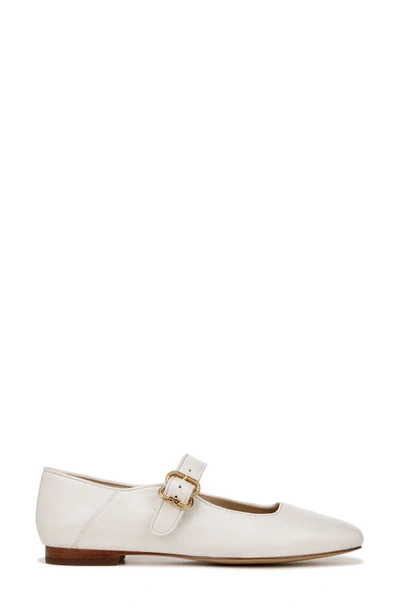 Sam Edelman Michaela Mary Jane Flat Modern Ivory In Bright White