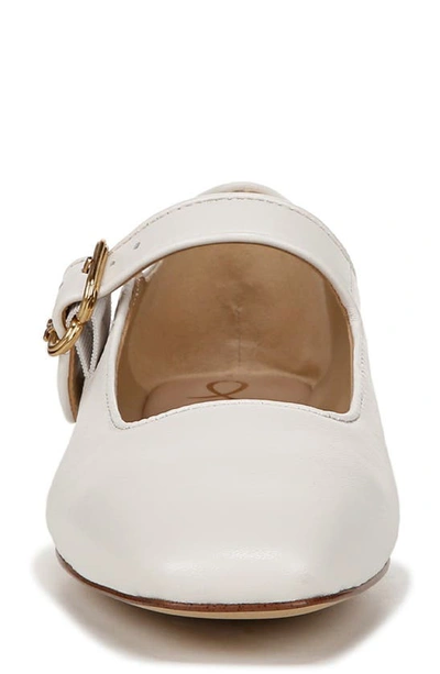 Sam Edelman Michaela Mary Jane Flat Modern Ivory In Bright White