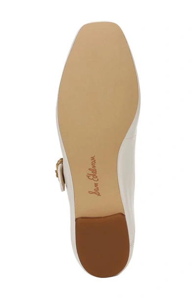 Shop Sam Edelman Michaela Mary Jane Flat In Bright White