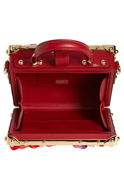 Shop Dolce & Gabbana Floral Box Bag In Red Multi