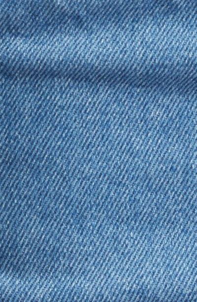 Shop Dion Lee Workwear Denim Corset In American Blue/ Washed Blue