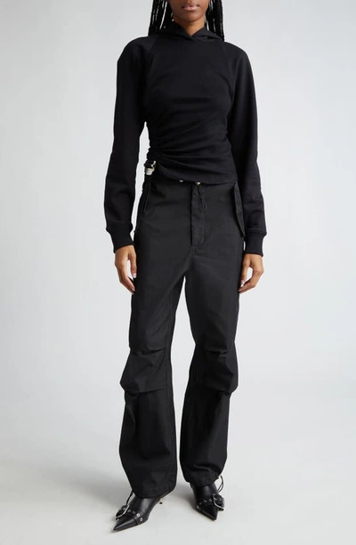 Shop Dion Lee Gender Inclusive Technical Twill Parachute Pants In Black