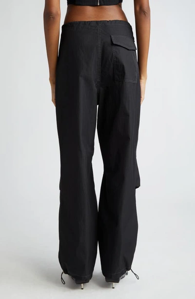 Shop Dion Lee Gender Inclusive Technical Twill Parachute Pants In Black