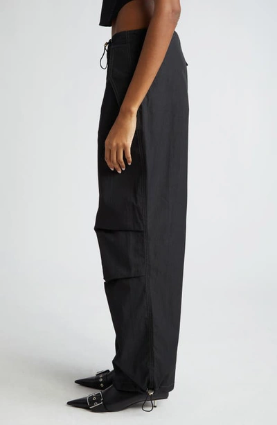 Shop Dion Lee Gender Inclusive Technical Twill Parachute Pants In Black