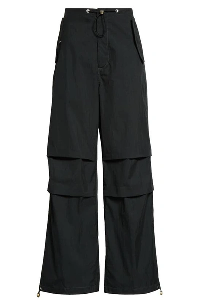 Shop Dion Lee Gender Inclusive Technical Twill Parachute Pants In Black