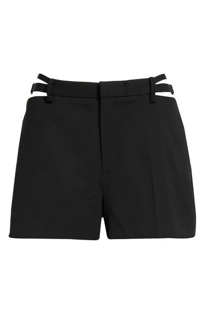 Shop Dion Lee Gender Inclusive Lingerie Cutout Stretch Wool Shorts In Black