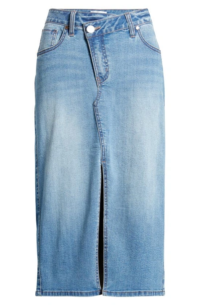 Shop 1822 Denim Crossover Waist Denim Skirt In Harrison