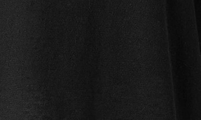 Eileen Fisher Long Sleeve Organic Linen Blend Jersey Tunic Sweater In Black