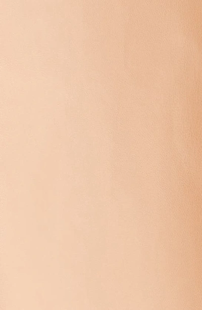 Aje Priscilla Faux Leather Shacket In Sand Beige