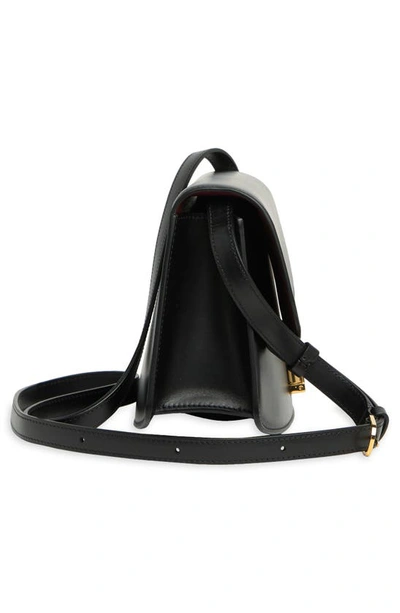 Shop The Row Sofia 8.75 Leather Shoulder Bag In Black/ Burgundy