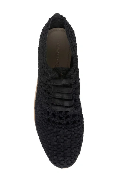 Shop Donald Pliner Basketweave Wedge Sneaker In Black