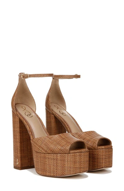 Shop Sam Edelman Kori Platform Sandal In Cuoio