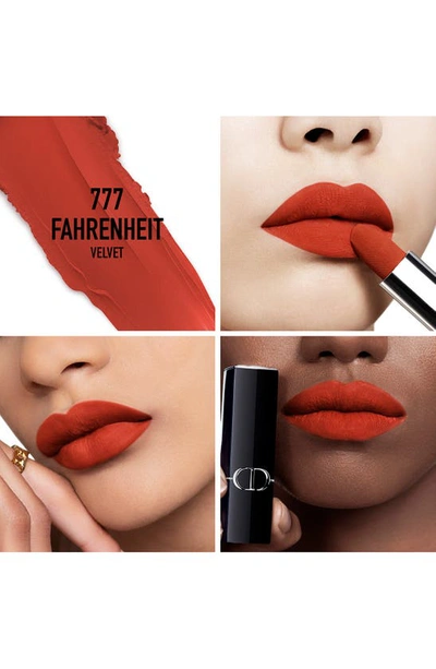 Shop Dior Rouge  Refillable Lipstick In 777 Fahrenheit/velvet