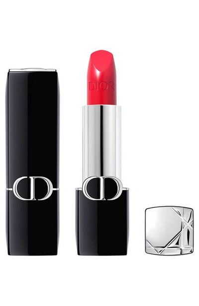 Dior 743 Rouge Zinnia Rouge Satin Lipstick 3.5g In 520 Feel Good/satin