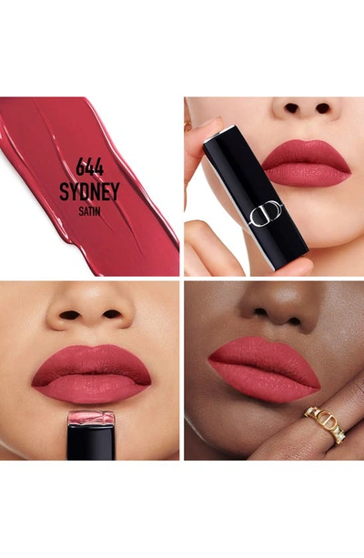 Shop Dior Rouge  Refillable Lipstick In 644 Sydney/satin