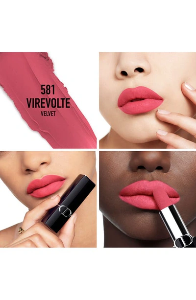 Dior Rouge  Refillable Lipstick In 581 Virevolte/velvet