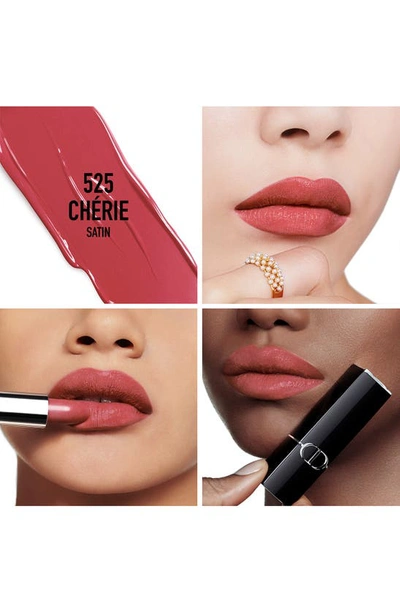 Shop Dior Rouge  Refillable Lipstick In 525 Cherie/satin
