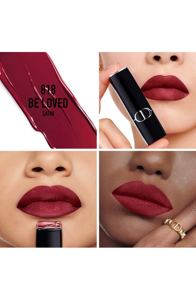 Shop Dior Rouge  Refillable Lipstick In 818 Be Loved/satin