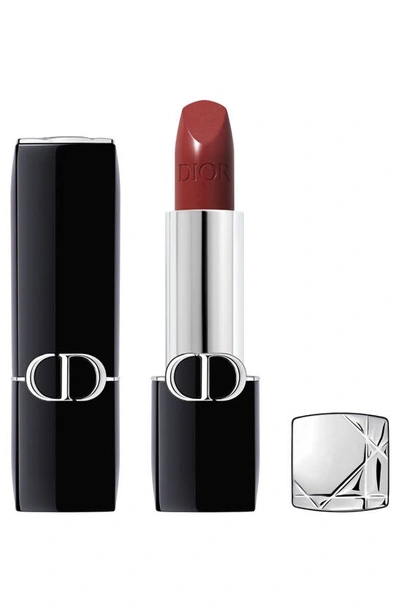 Shop Dior Rouge  Refillable Lipstick In 976 Daisy Plum/satin