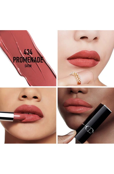 Shop Dior Rouge  Refillable Lipstick In 434 Promenade/satin