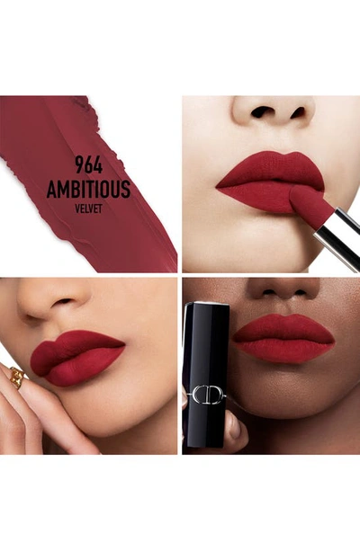 Shop Dior Rouge  Refillable Lipstick In 964 Ambitious/velvet