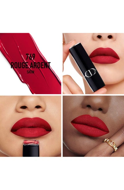Shop Dior Rouge  Refillable Lipstick In 769 Rouge Ardent/satin
