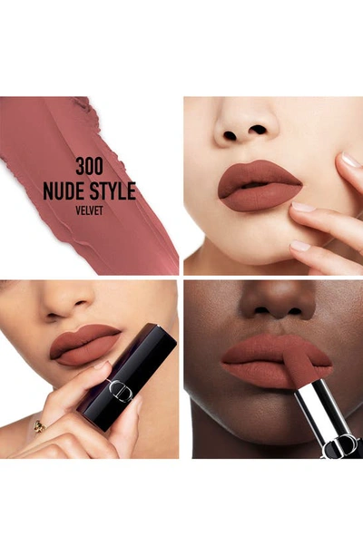Dior Rouge  Refillable Lipstick 300 Nude Style 0.12 oz In 300 Nude Style/velvet