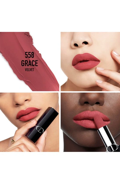Dior Rouge  Refillable Lipstick 558 Grace 0.12 oz In 558 Grace/velvet