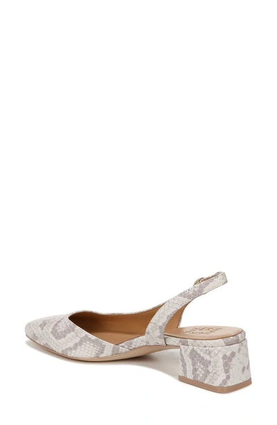 Shop Naturalizer Jayla Half D'orsay Slingback Pump In White Snake Pattern Leather