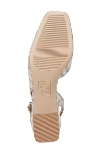 Naturalizer Jayla Slingback Pumps In White Snake Pattern Leather