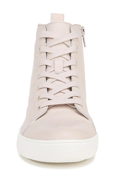 Shop Naturalizer Morrison Water Repellent High Top Sneaker In Linen Rose Leather