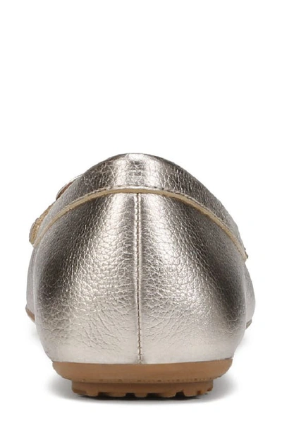 Shop Naturalizer Evie Loafer In Warm Silver Leather