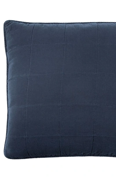 Shop Pom Pom At Home Antwerp Large Euro Sham In Navy