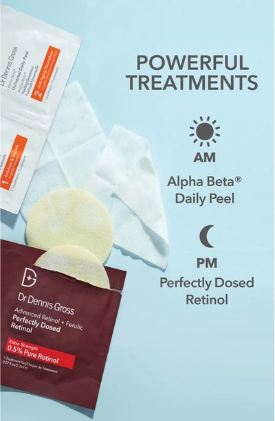 Shop Dr Dennis Gross Skincare Advanced Retinol + Ferulic Perfectly Dosed Extra Strength 0.5% Treatment Pads
