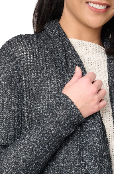Gibsonlook Shawl Collar Cardigan In Black