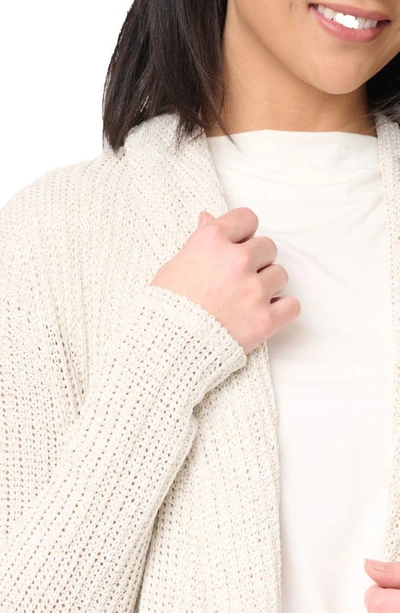 Shop Gibsonlook Shawl Collar Cardigan In Natural