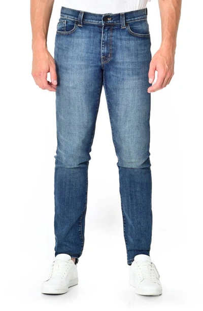 Shop Fidelity Denim Jimmy Slim Straight Leg Jeans In Captain Blue