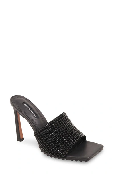 Shop Bcbgmaxazria Porsha Slide Sandal In Black/ Black