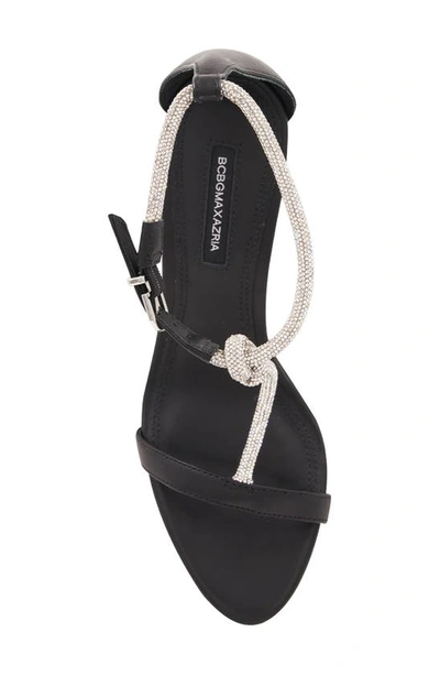Shop Bcbgmaxazria Trinnia T-strap Sandal In Black