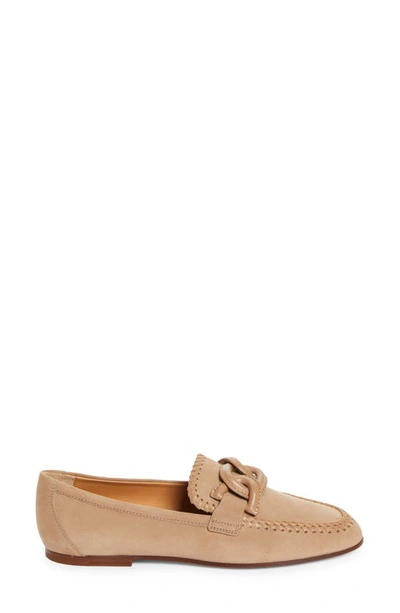 Shop Tod's Chain Detail Loafer In Cappuccino