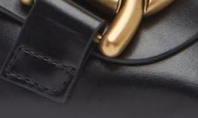 Tod's Leather Chain Ballerina Flats In Nero